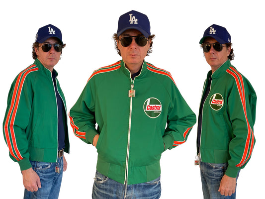 Size Large. Vintage Castrol racing jacket Made in USA - USA Vintage Bcn