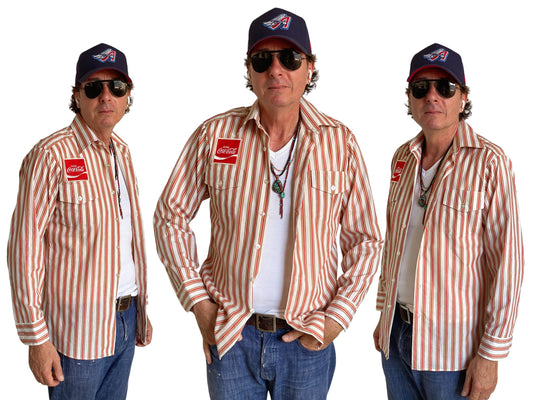 Size Med. Vintage 70s Coca cola work shirt - USA Vintage Bcn