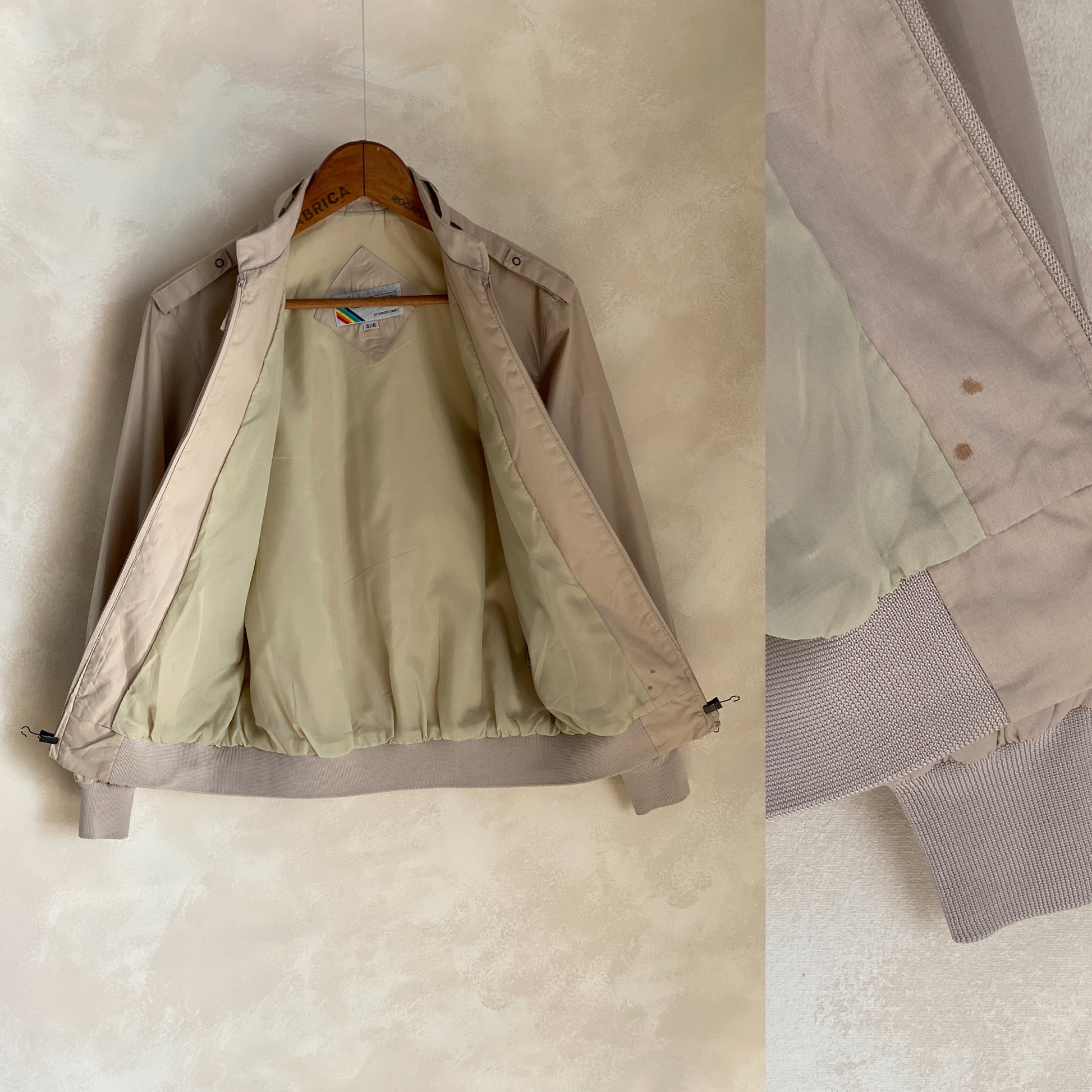 Size 5/6 US Vintage 80s members Only cotton jacket - USA Vintage Bcn