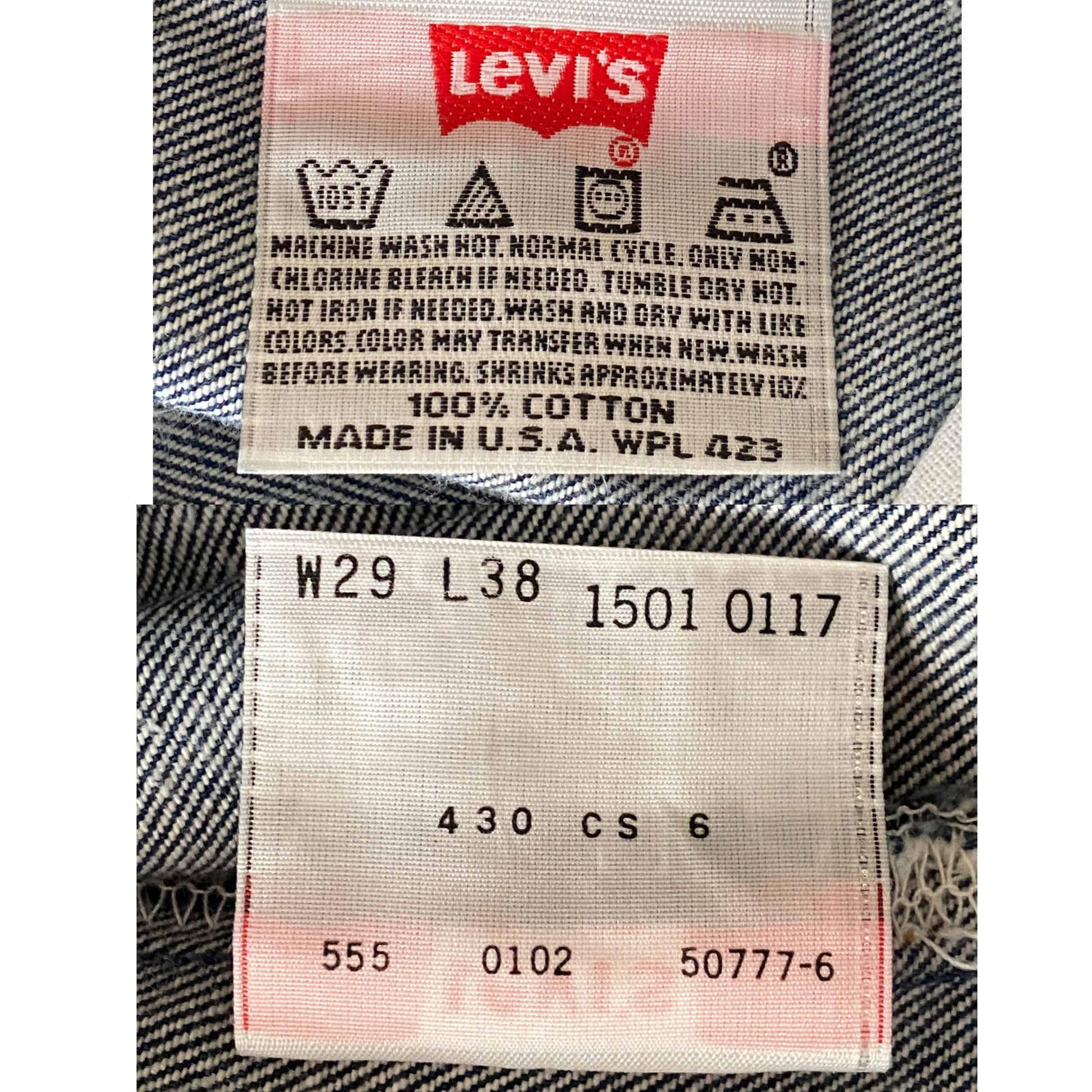 29X38 Vintage Denim Levi’s 501 Made in USA - USA Vintage Bcn