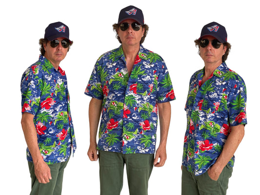 Size Large. Vintage 90s cotton Hawaiian shirt - USA Vintage Bcn