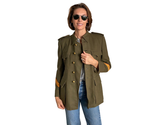 Small. Authentic 50s Vintage Spanish military uniform jacket - USA Vintage Bcn