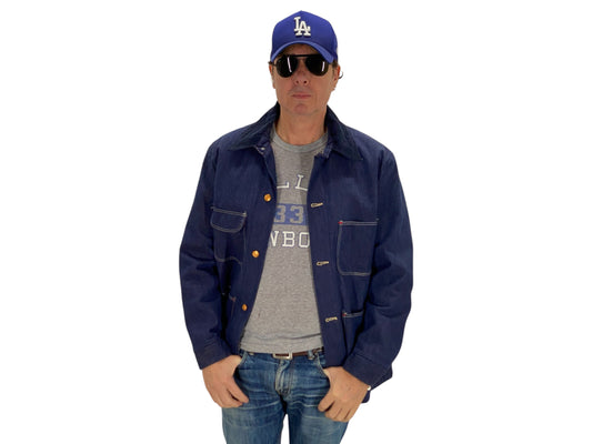 Size 42US / 52EU. Vintage Blue Bell Denim Chore Jacket – Lined – Made in USA - USA Vintage Bcn