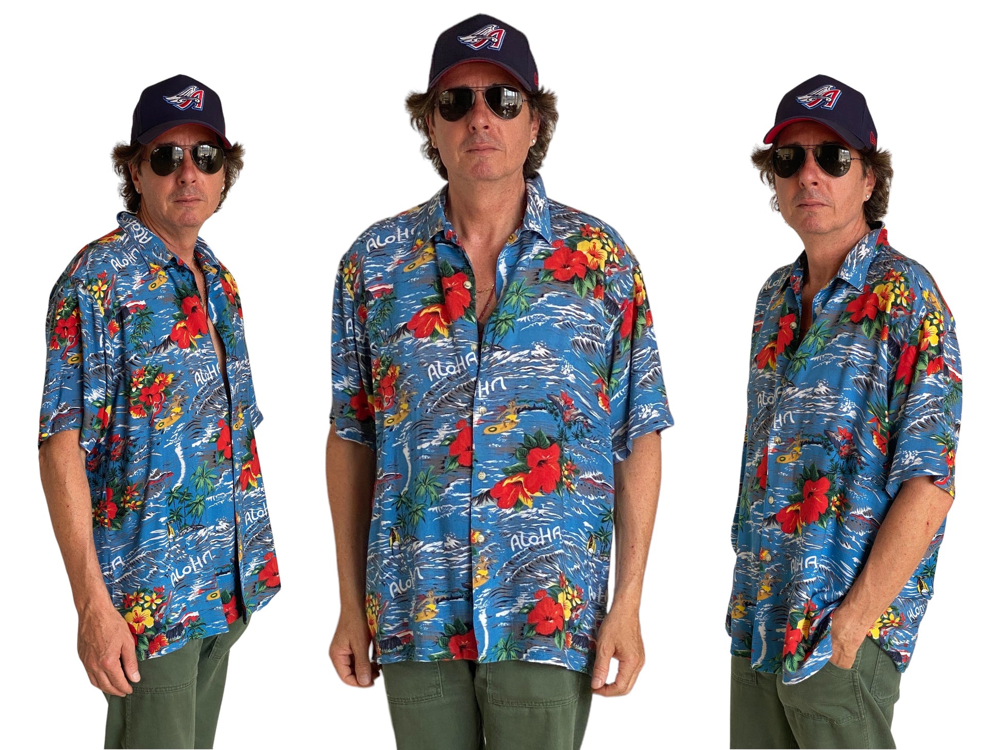 Size Large. Vintage 90s Hawaiian shirt - USA Vintage Bcn