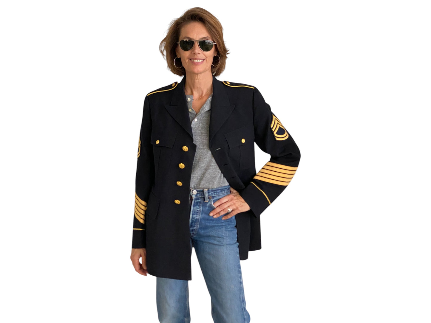 Size 39 Reg. Vintage US army service dress uniform Made in USA - USA Vintage Bcn