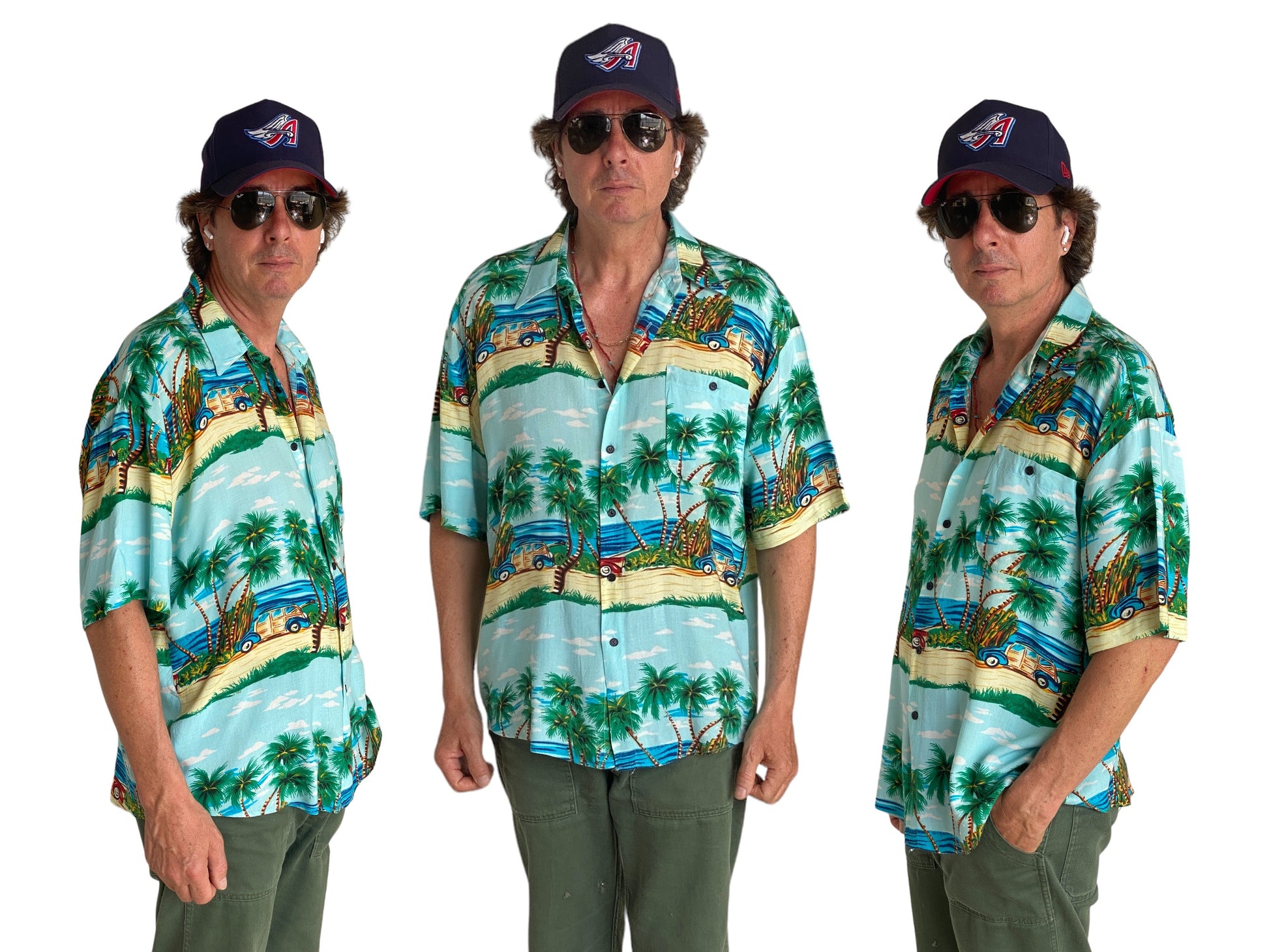 Size Large. Vintage 90s Hawaiian shirt - USA Vintage Bcn