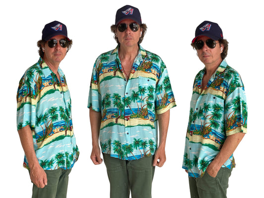 Size Large. Vintage 90s Hawaiian shirt - USA Vintage Bcn