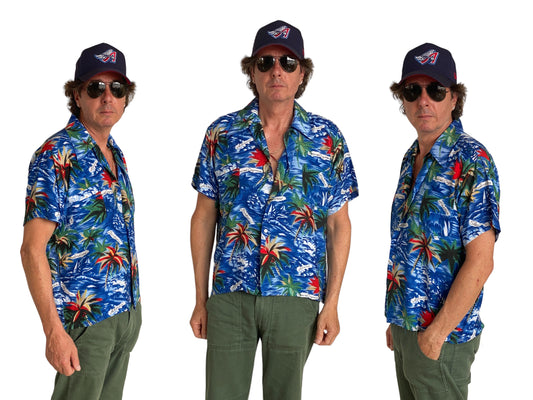 Size Large. Vintage 70s Hawaiian shirt - USA Vintage Bcn