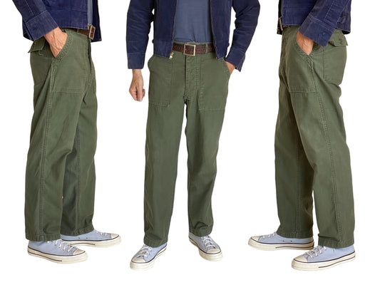 34X31. 1975 Authentic US Army Vietnam war era OG-107 Fatigue pants - USA Vintage Bcn