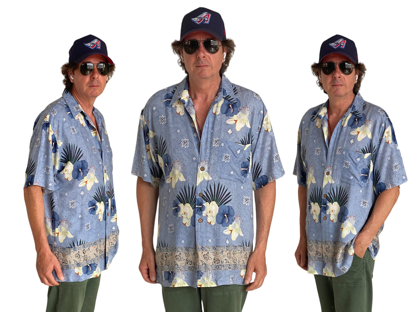 Size Large. Vintage 90s Hawaiian shirt - USA Vintage Bcn