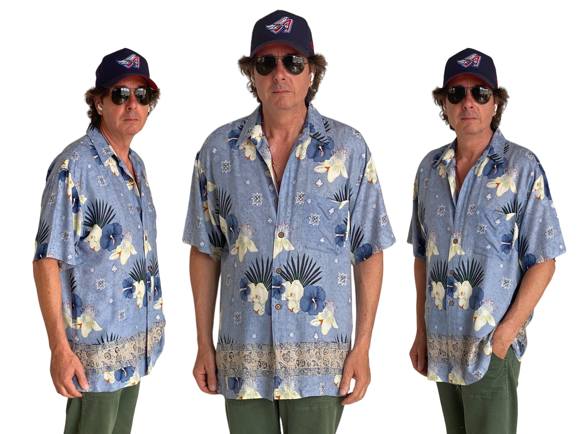 Size Large. Vintage 90s Hawaiian shirt - USA Vintage Bcn