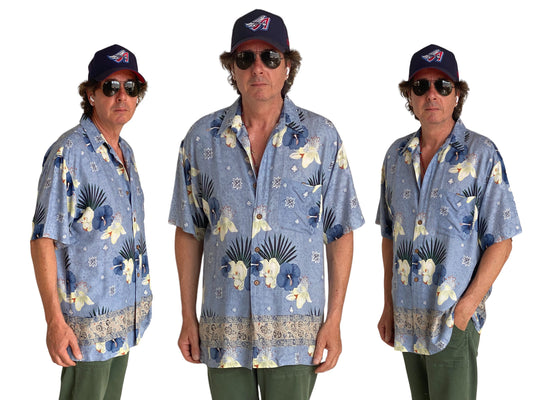 Size Large. Vintage 90s Hawaiian shirt - USA Vintage Bcn