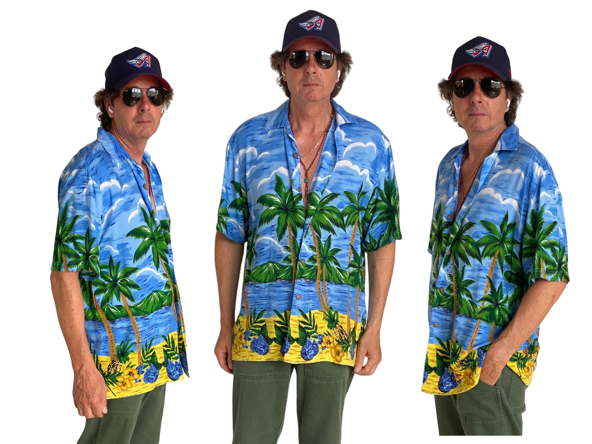 Size Large. Vintage 90s Hawaiian shirt - USA Vintage Bcn