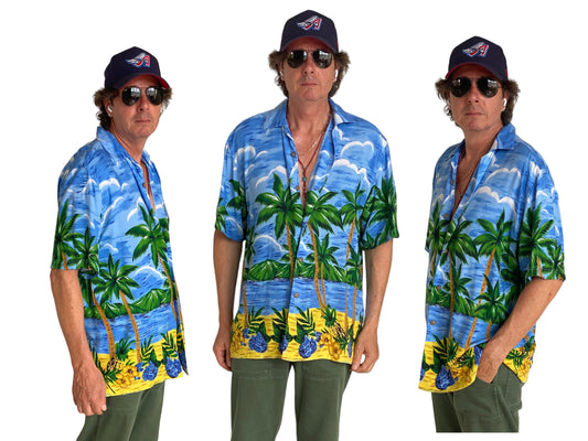 Size Large. Vintage 90s Hawaiian shirt - USA Vintage Bcn
