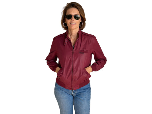 Vintage 1980s women’s Members Only cotton jacket in classic retro style, size 9/10