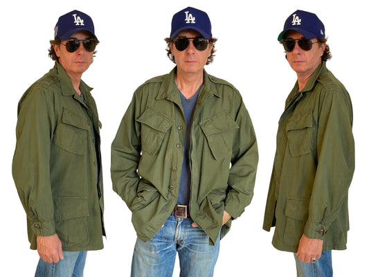 Med reg. Authentic 1966 2nd Pattern US Army Vintage tropical Vietnam jungle jacket. - USA Vintage Bcn