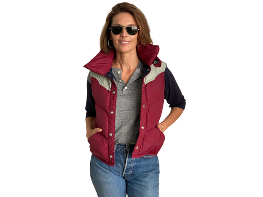 Size Small. Vintage Goose down vest Made In USA - USA Vintage Bcn