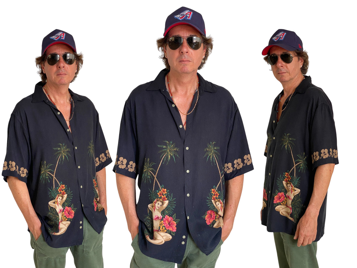 Size Large. Vintage 90s Hawaiian shirt - USA Vintage Bcn