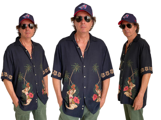 Size Large. Vintage 90s Hawaiian shirt - USA Vintage Bcn