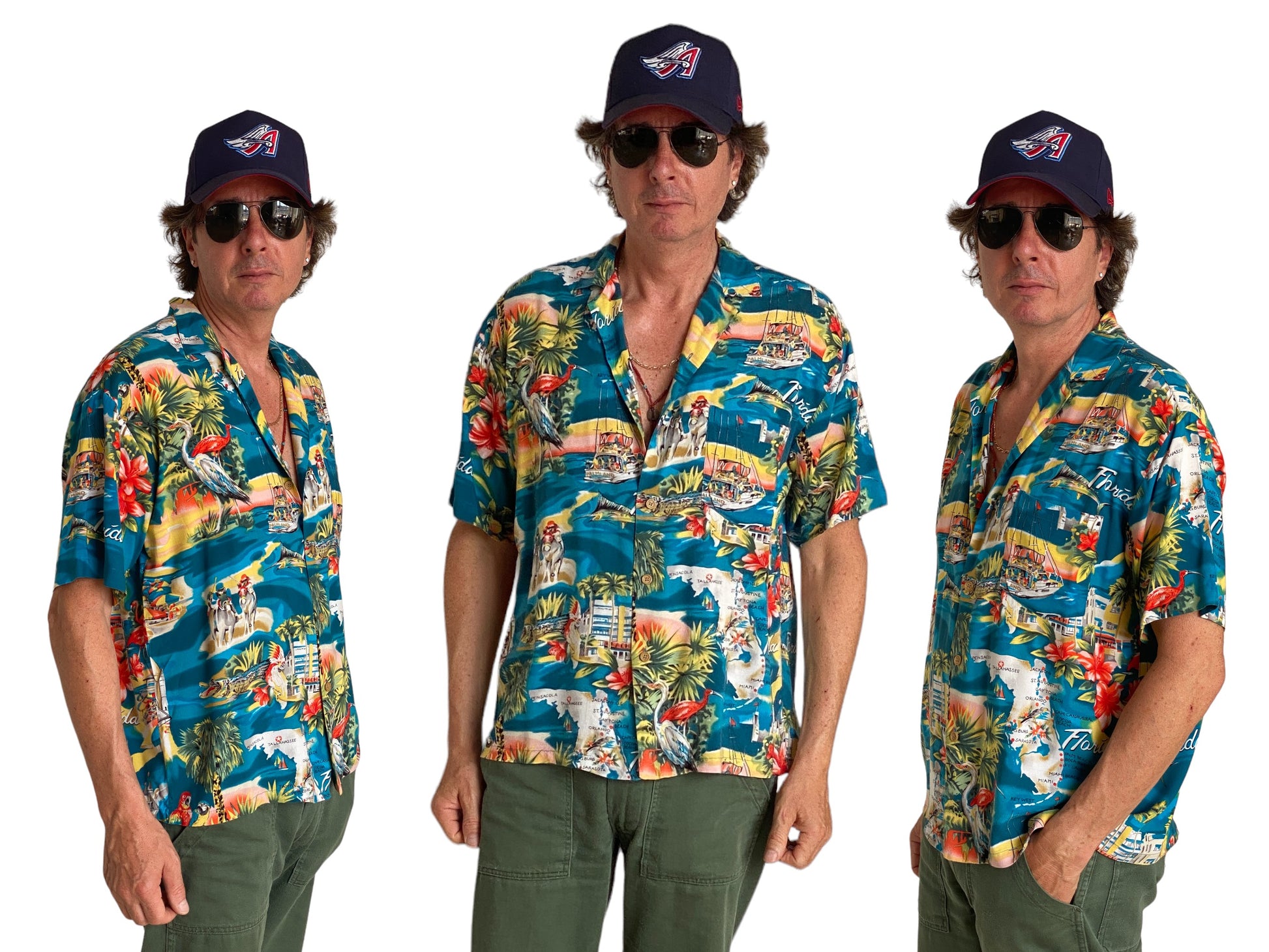 Size Medium. Vintage 90s Hawaiian shirt - USA Vintage Bcn