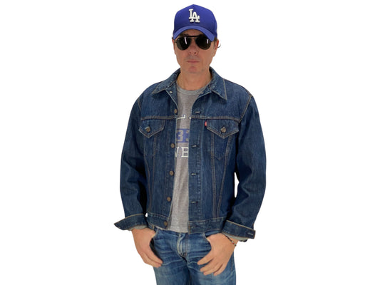 Size 44US / 54EU Guns N Roses Vintage 70s Levi’s Denim Jacket – 2 Pockets – Made in USA - USA Vintage Bcn