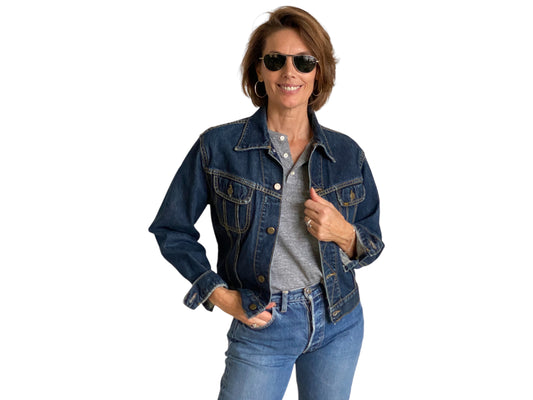 Women size Large. Lee 2 pockets jacket ( newer model ) - USA Vintage Bcn