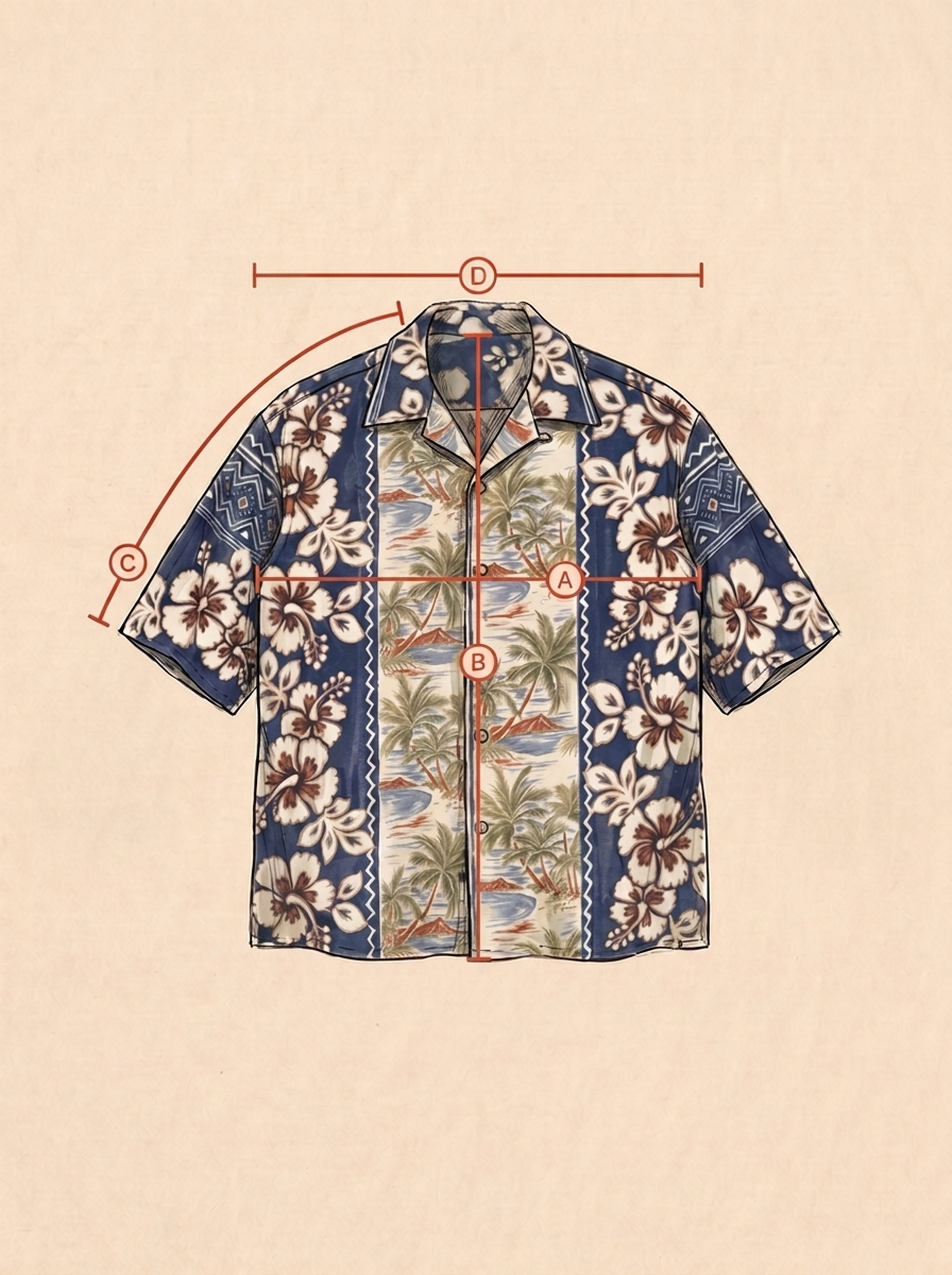 Talla mediana. Camisa hawaiana vintage de rayón de los años 90 de Aloha Shirts. Fabricada en Japón.