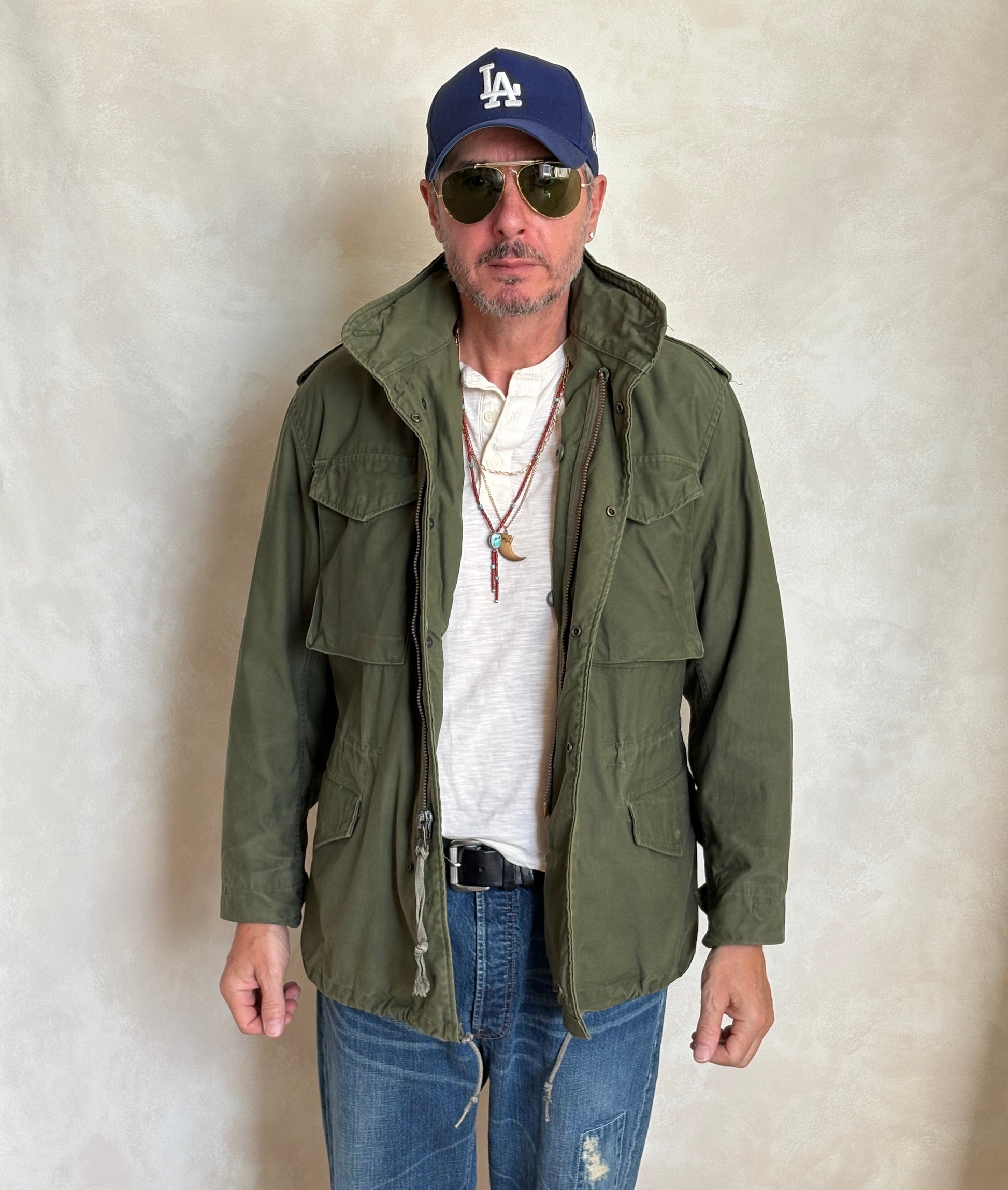 Small Regular – Authentic 1980 US Army M-65 Field Jacket Military by John Ownbey - USA Vintage Bcn