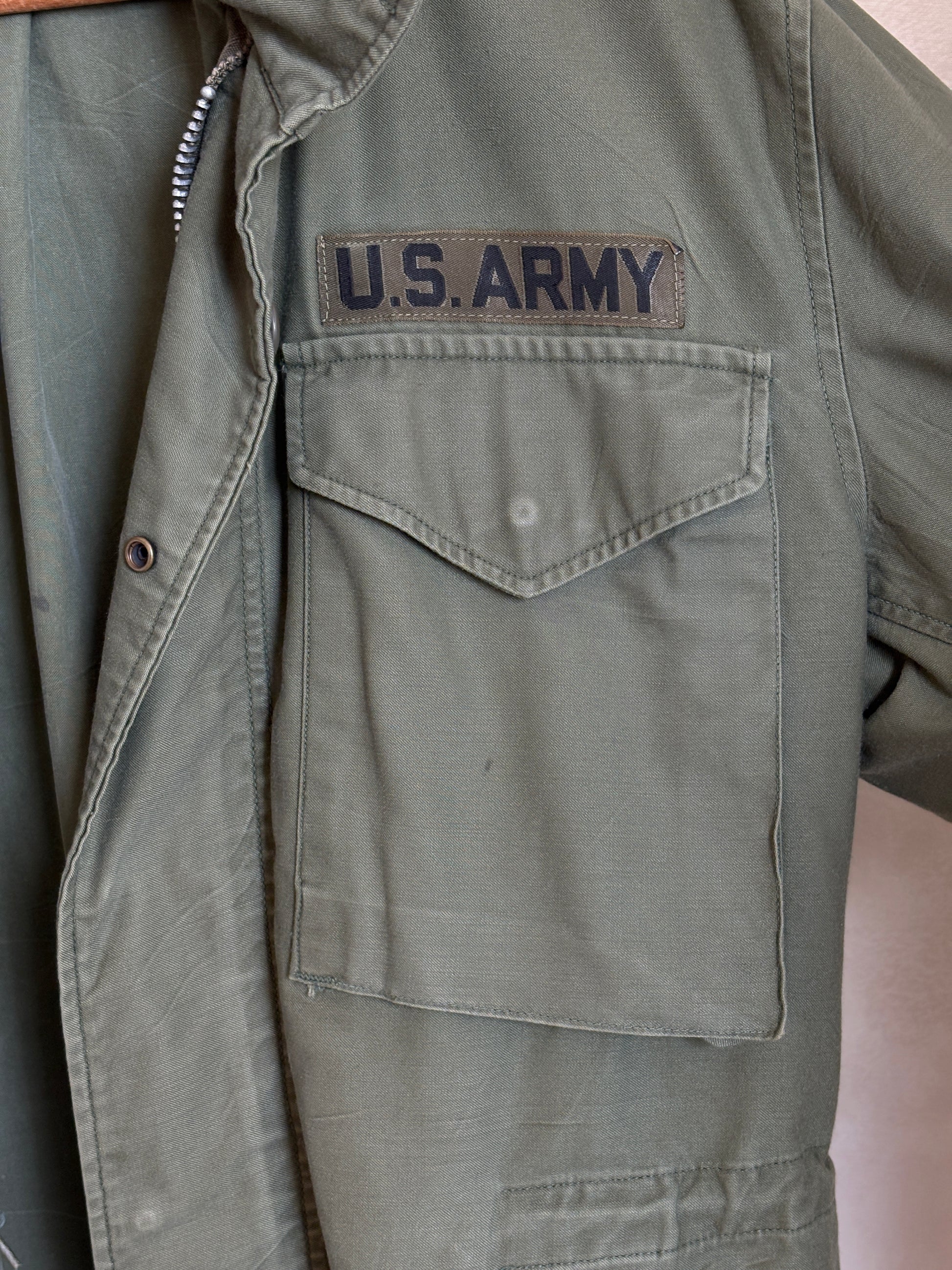Small Regular – Authentic 1967 US Army M-65 Field Jacket Military - USA Vintage Bcn
