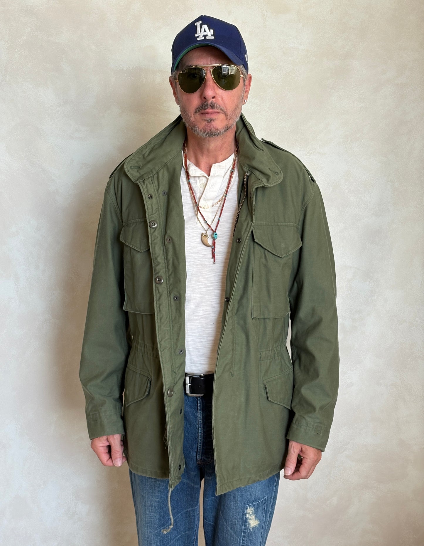 Large Reg.Authentic 1977 US Army M-65 field jacket Military - USA Vintage Bcn