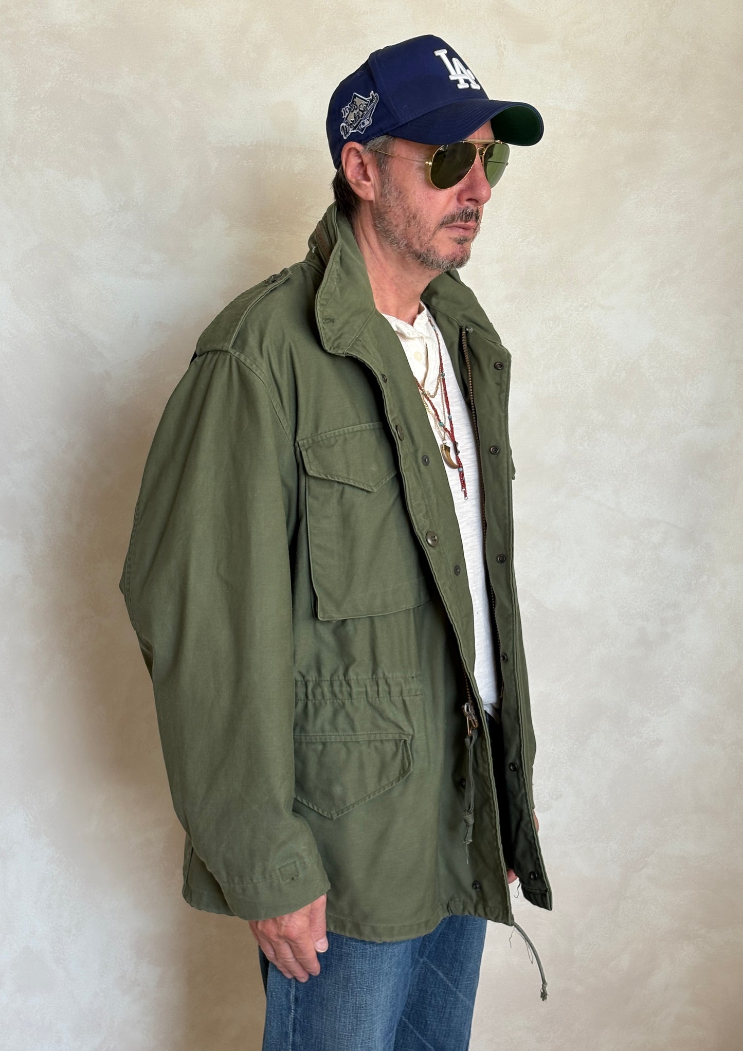 Large Reg.Authentic 1977 US Army M-65 field jacket Military - USA Vintage Bcn