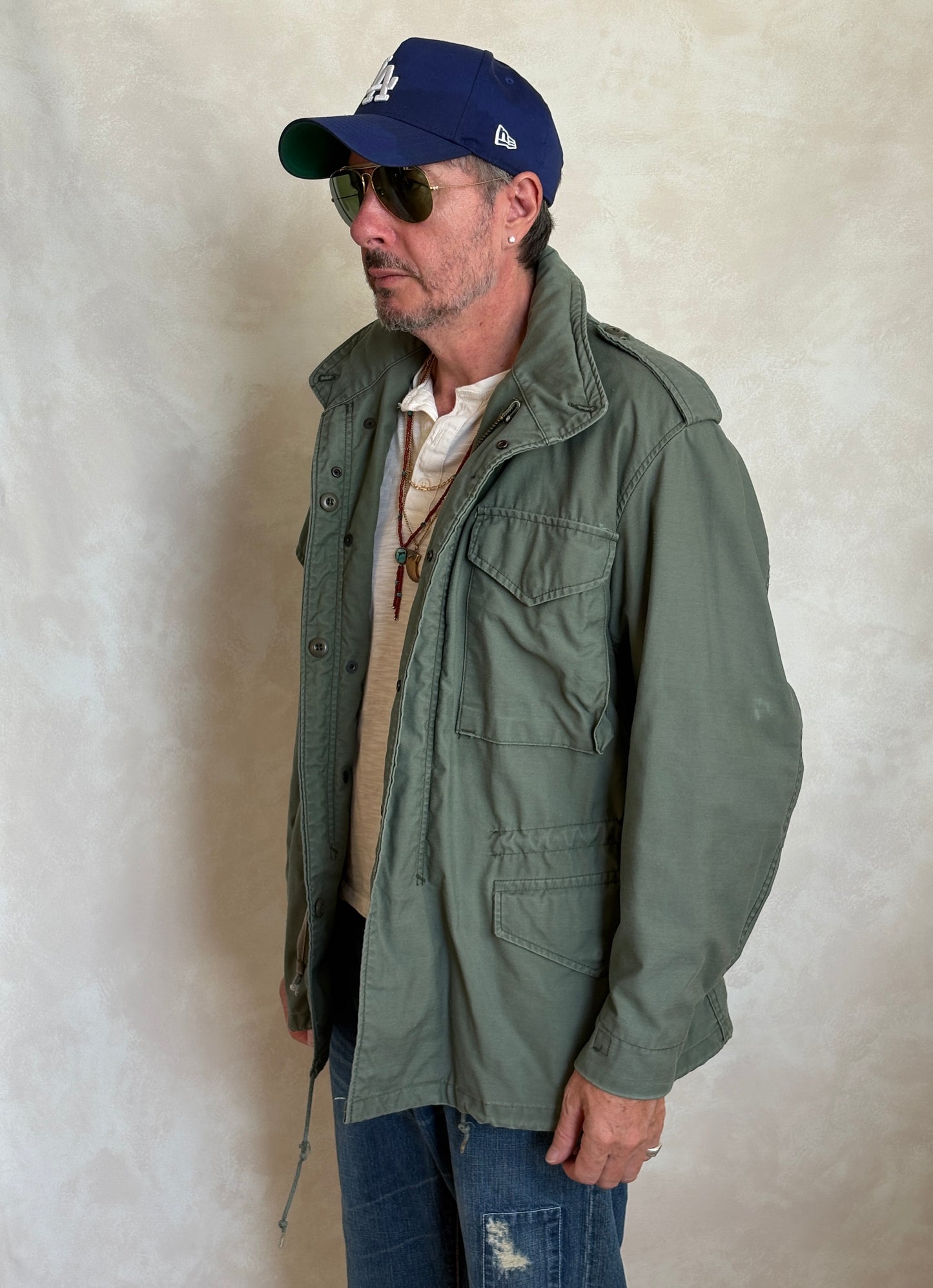 Medium Reg. Alpha Industries M-65 field jacket Military style (Made for civilians ) - USA Vintage Bcn