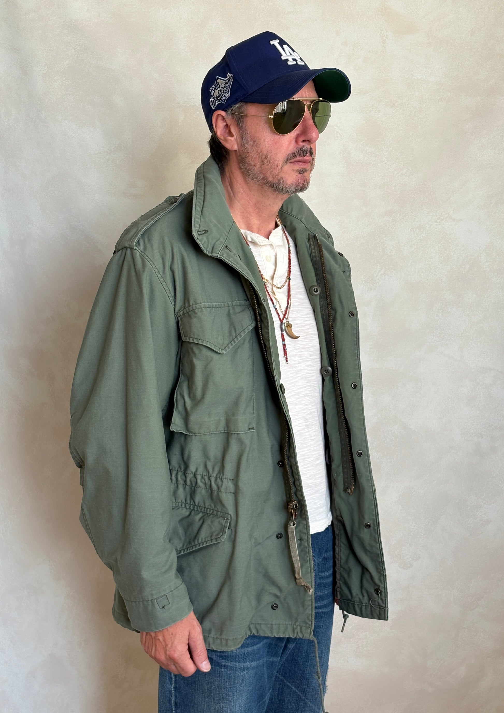 Medium Reg. Alpha Industries M-65 field jacket Military style (Made for civilians ) - USA Vintage Bcn