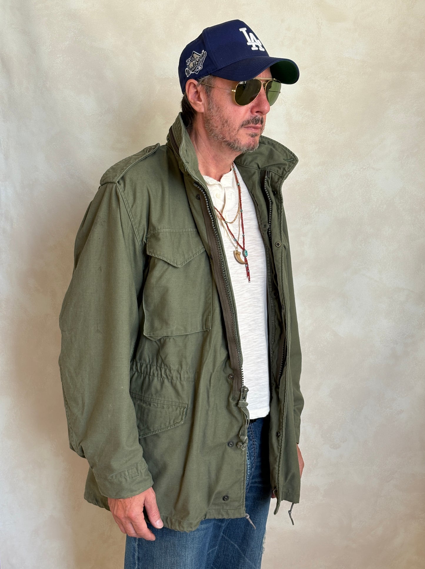 Med Long. Authentic 1987 US Army M-65 field jacket Military - USA Vintage Bcn