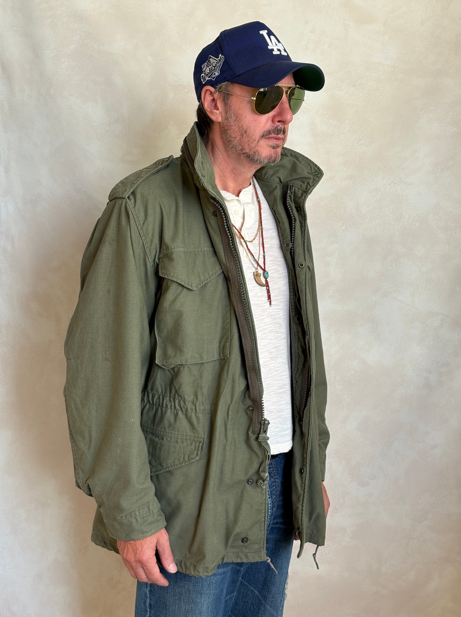 Med Long. Authentic 1987 US Army M-65 field jacket Military - USA Vintage Bcn