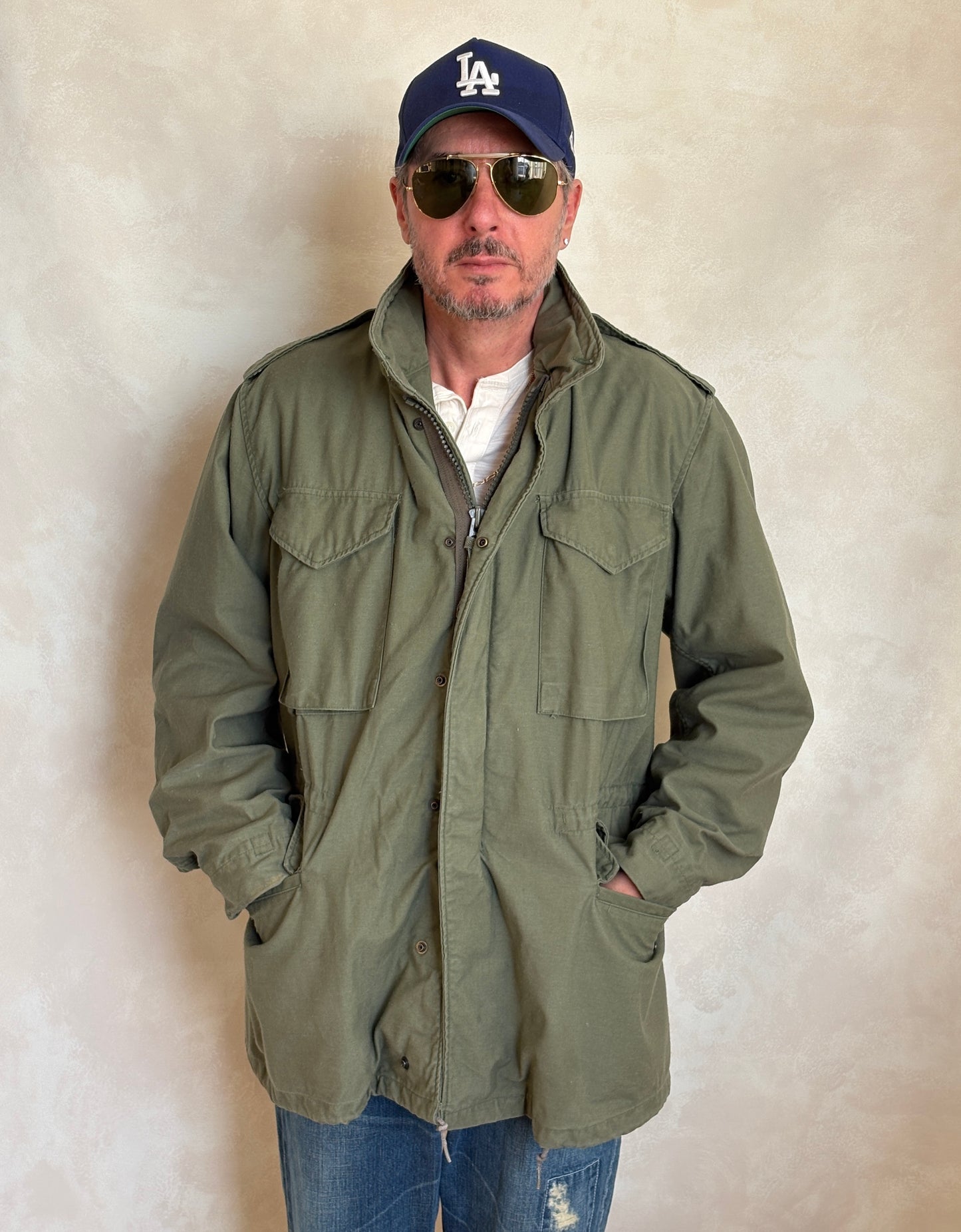 Med Long. Authentic 1987 US Army M-65 field jacket Military - USA Vintage Bcn