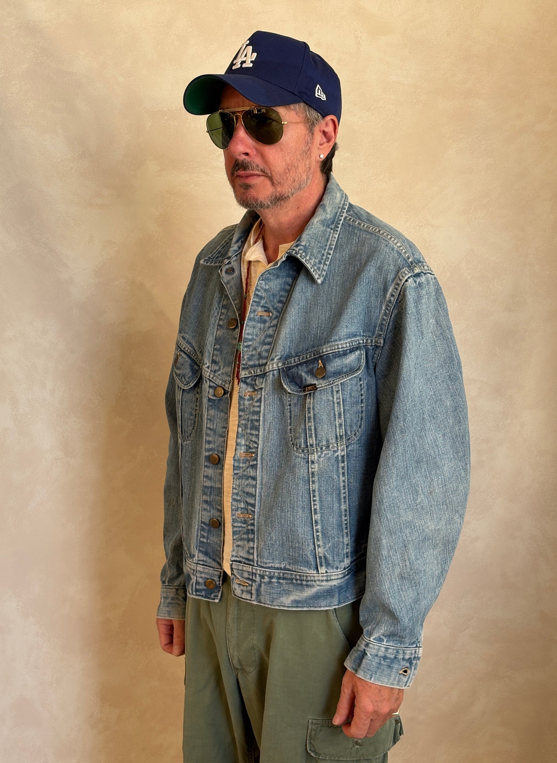Size 50US XXL. Vintage 70s Lee Union Made Denim Shirt – 2 Pockets – Made in USA - USA Vintage Bcn
