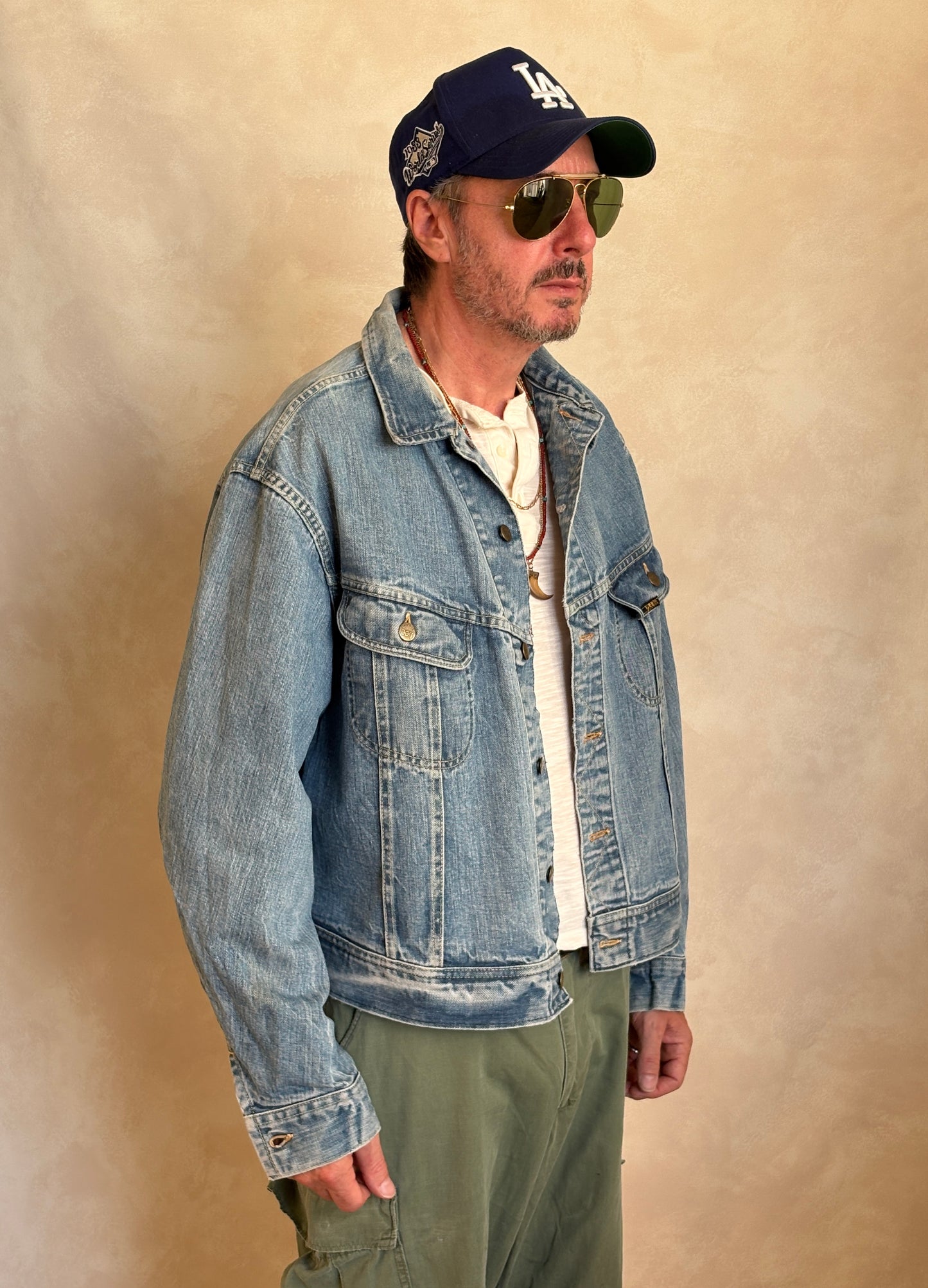 Size 50US XXL. Vintage 70s Lee Union Made Denim Shirt – 2 Pockets – Made in USA - USA Vintage Bcn