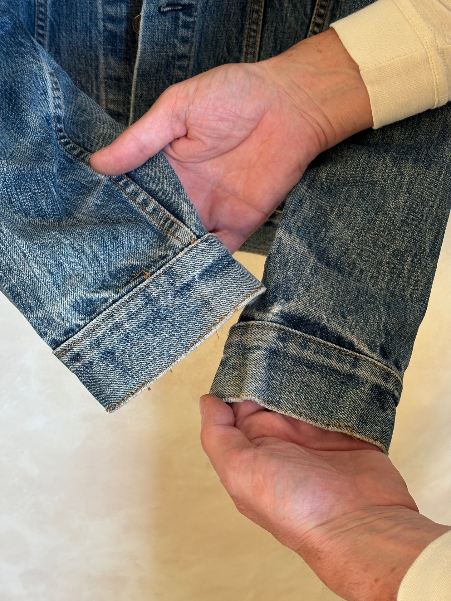Size 40US / 50EU. Vintage 70s Levi’s Denim Jacket – 2 Pockets – Made in USA - USA Vintage Bcn