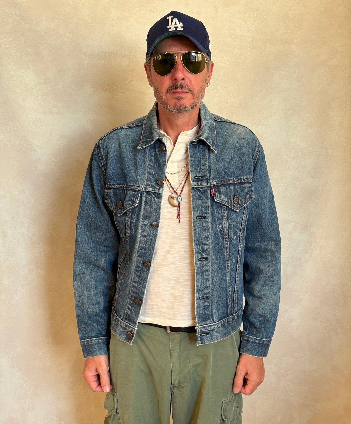Size 42US / 52EU. Vintage late 70s 70505 Levis 2 pockets made in USA - USA Vintage Bcn