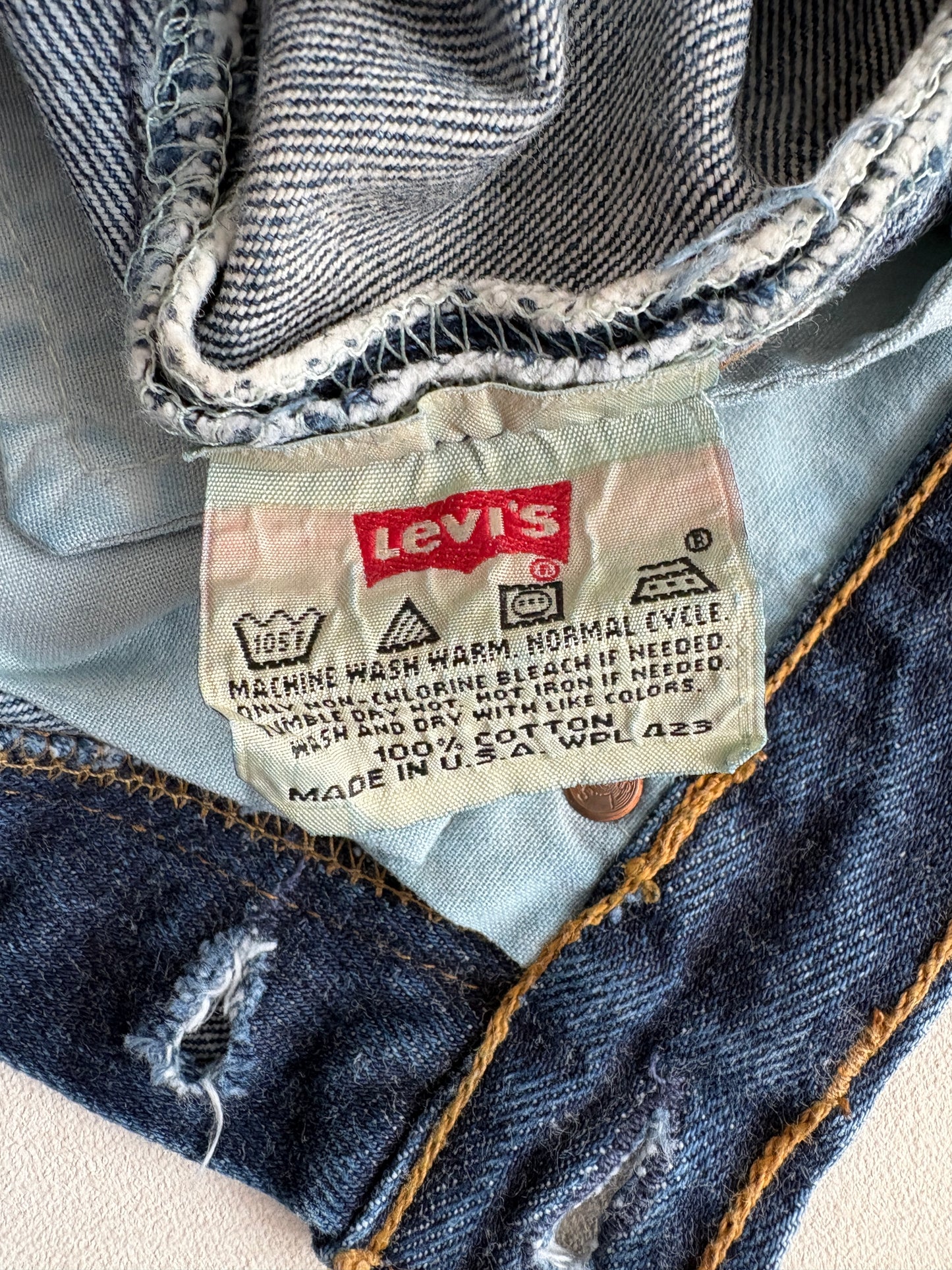 27X34 Levi's 501 Vintage Denim Jeans Made in USA - USA Vintage Bcn