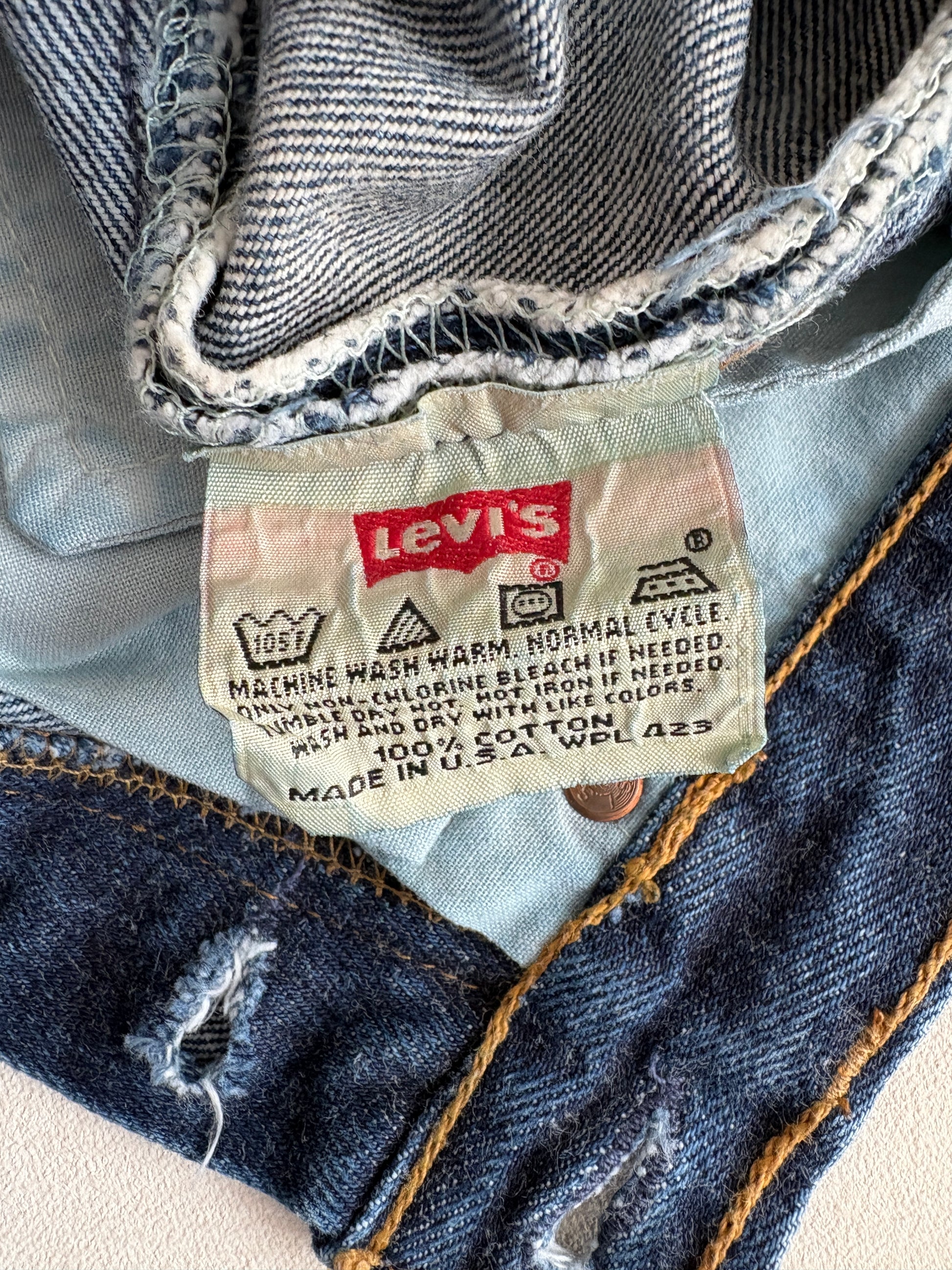 27X34 Levi's 501 Vintage Denim Jeans Made in USA - USA Vintage Bcn