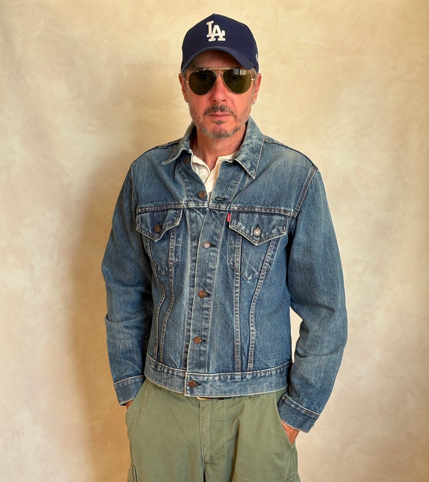 Size 42US / 52EU. Vintage late 70s 70505 Levis 2 pockets made in USA - USA Vintage Bcn
