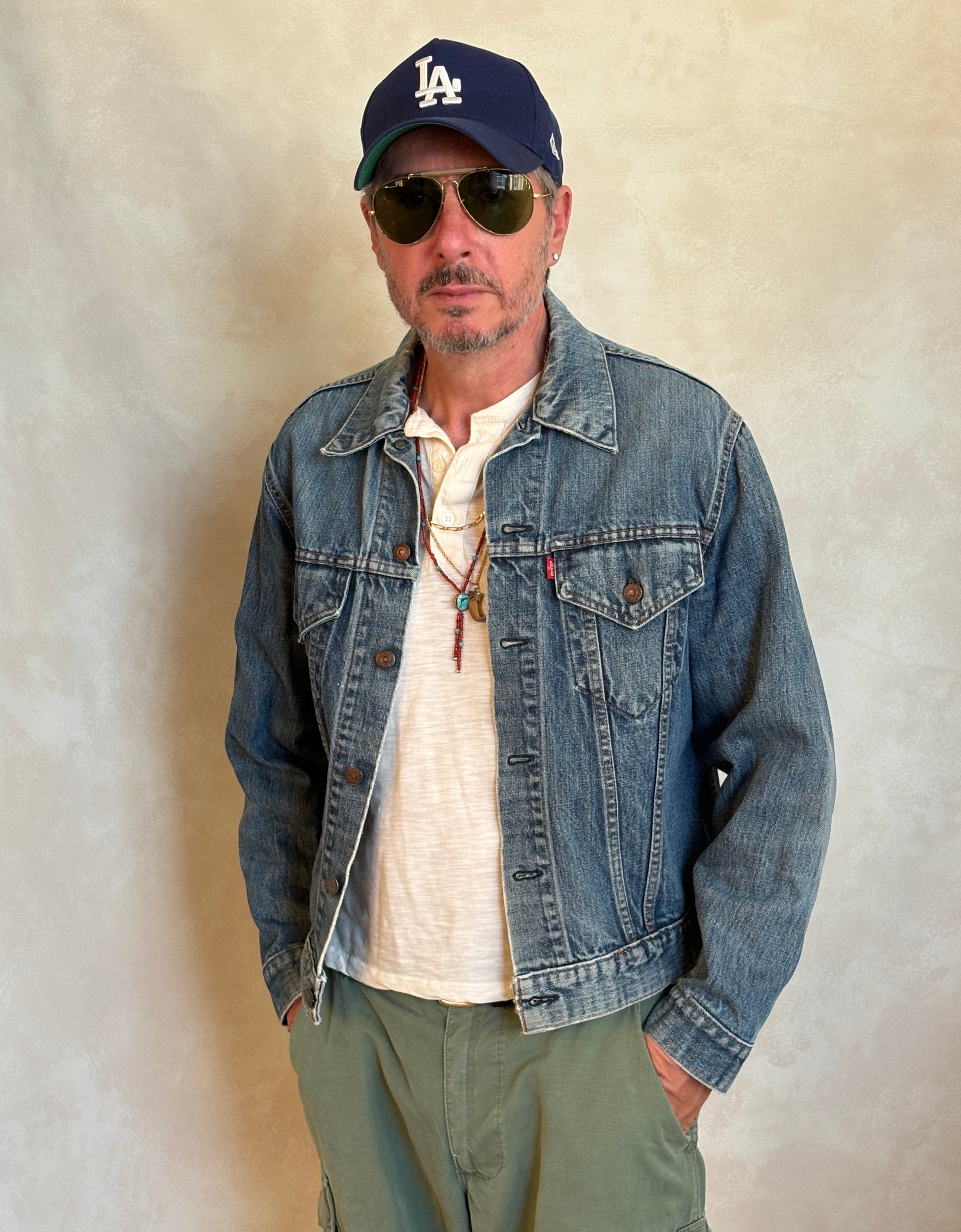 Size 42US / 52EU. Vintage late 70s 70505 Levis 2 pockets made in USA - USA Vintage Bcn