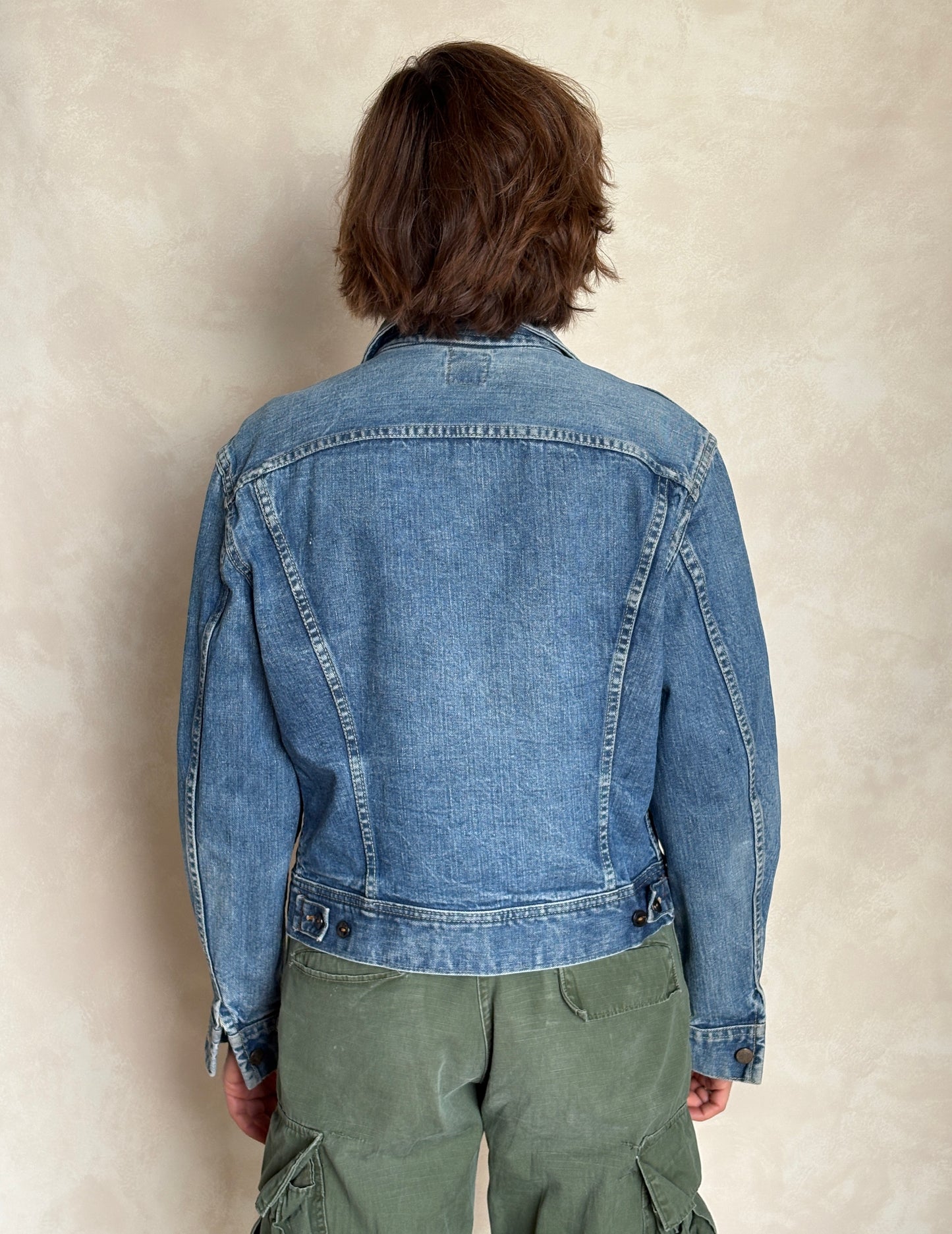 Size 38/40US . Vintage 70s Lee Union Made Denim Shirt – 2 Pockets – Made in USA - USA Vintage Bcn