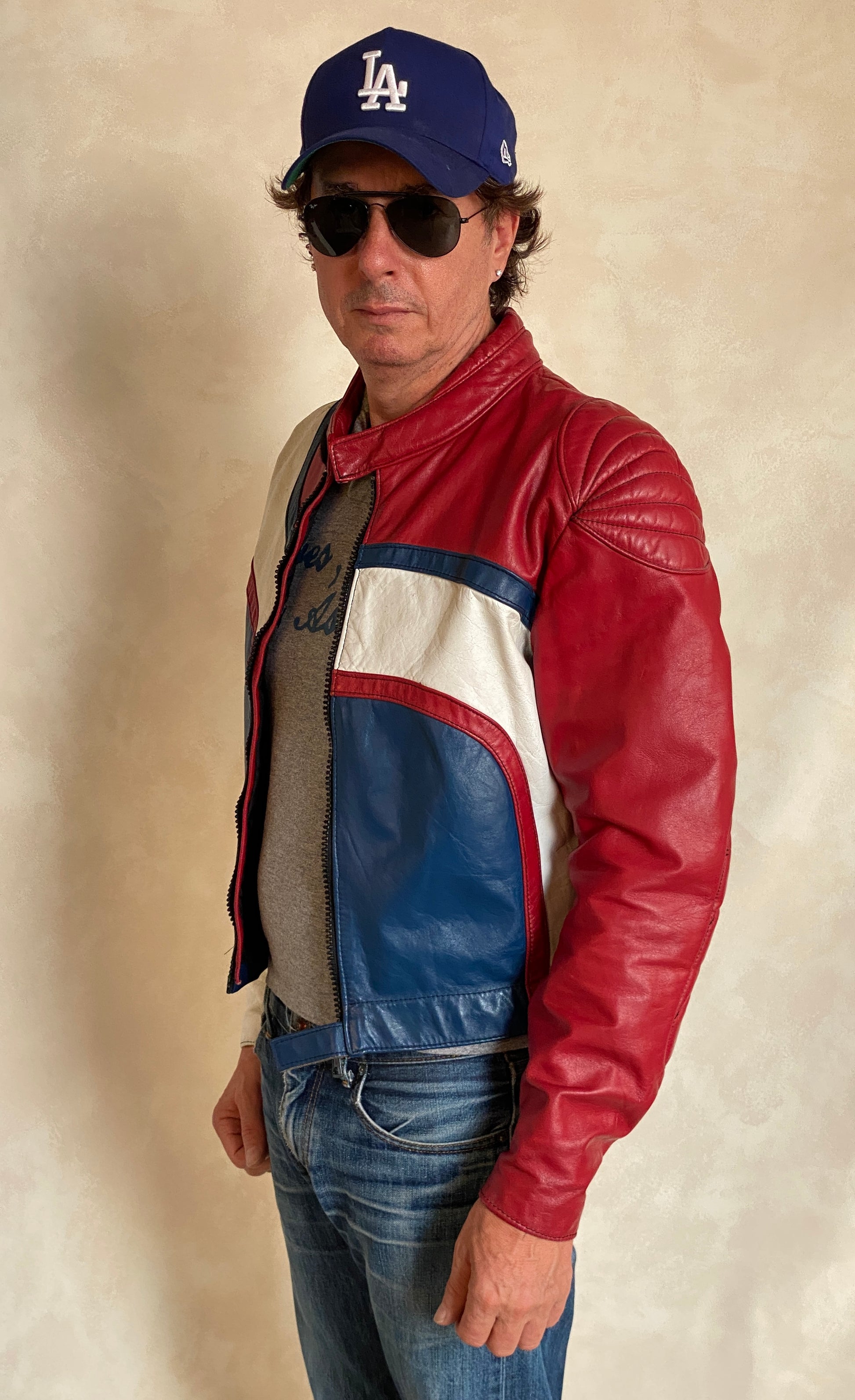 Size 42US/52EU. Vintage Angora Motorcycle jacket Made in Canada - USA Vintage Bcn