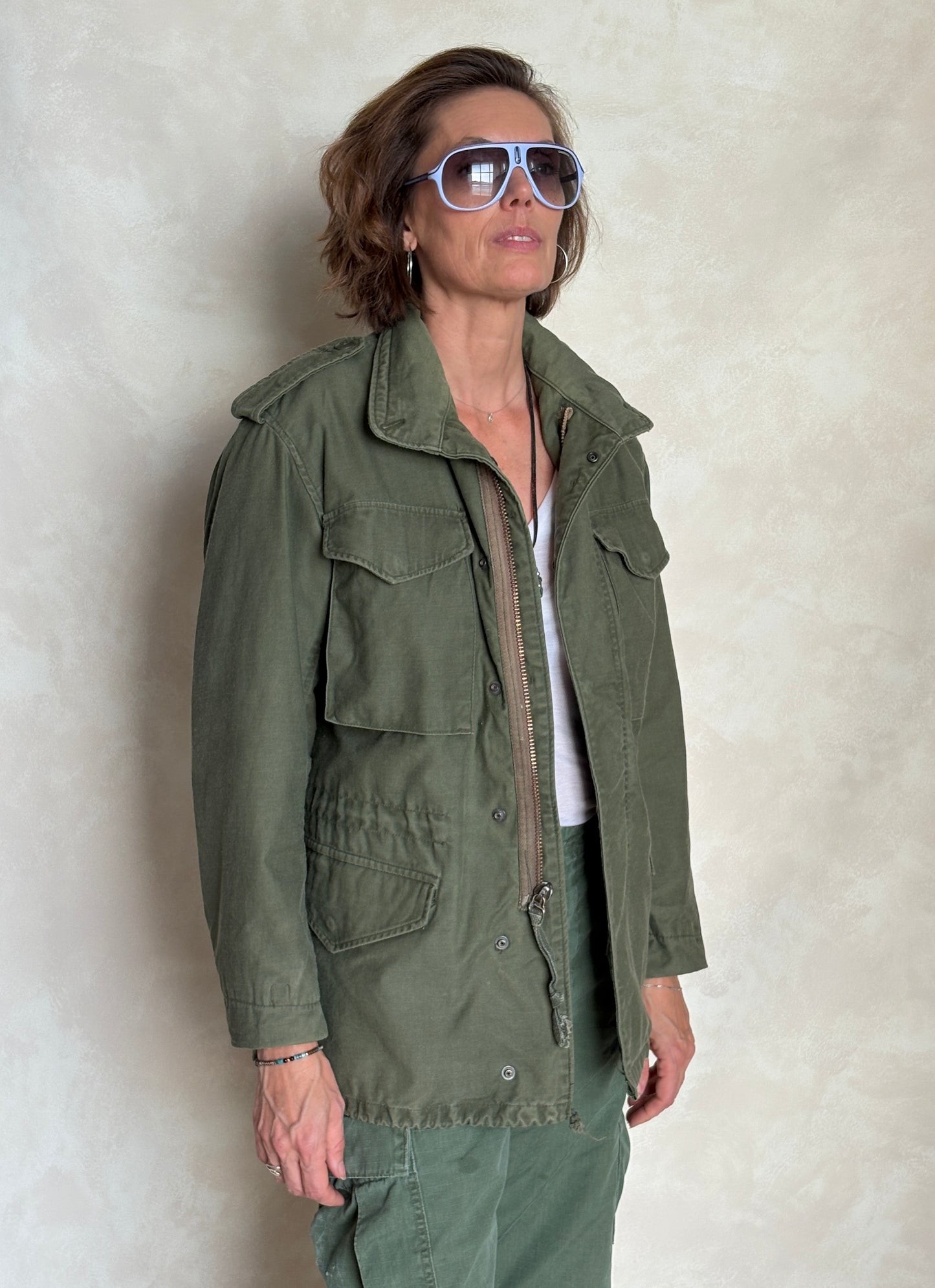 X Small Reg. Authentic 1980 US Army M-65 field jacket Military - USA Vintage Bcn