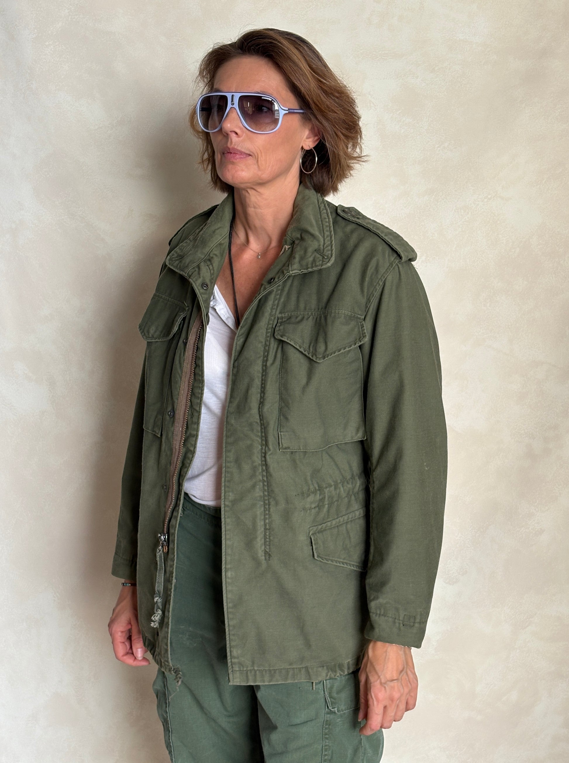 X Small Reg. Authentic 1980 US Army M-65 field jacket Military - USA Vintage Bcn