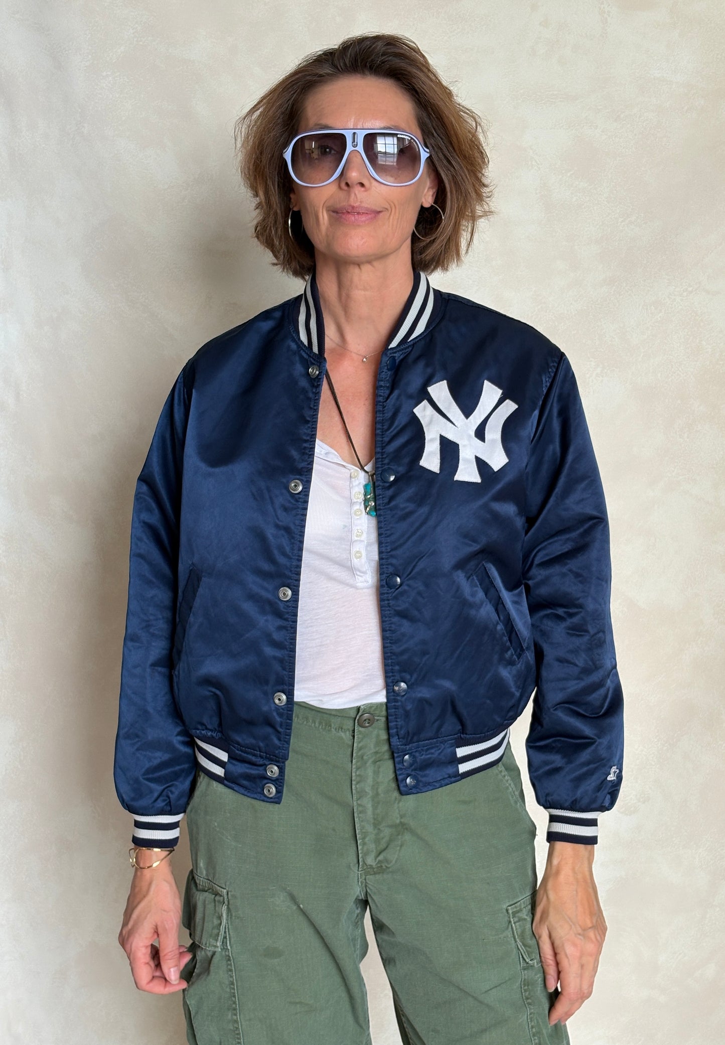 Youth Large. Vintage Diamond collection 90s New York Yankee Starter jacket -made in USA- - USA Vintage Bcn