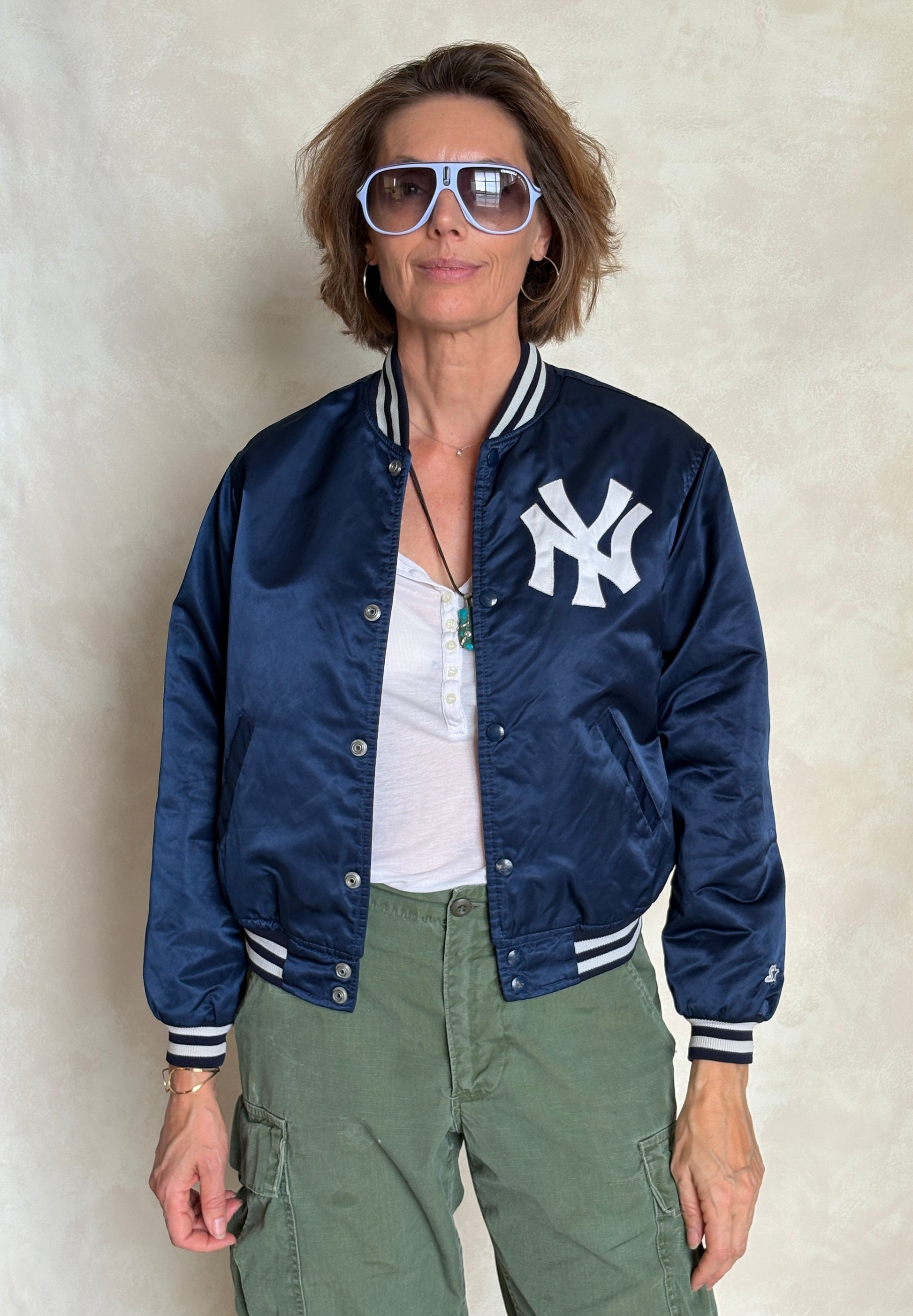 Youth Large. Vintage Diamond collection 90s New York Yankee Starter jacket -made in USA- - USA Vintage Bcn